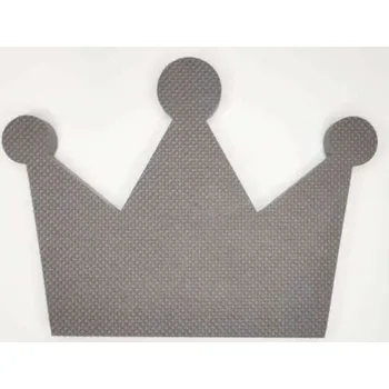 Pěnová korunka světle šedá EVA Toyformat - Malý Génius korunka_svs