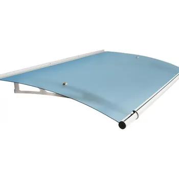 Stříška nad vchodové dveře Vchodová stříška Lightline nerez/saténově modrá 150 x 95 cm