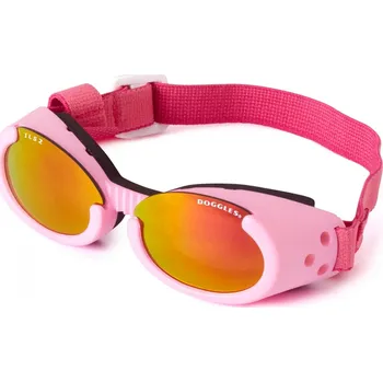 Obleček pro psa Doggles ILS - Sluneční a ochranné brýle pro psy Pink Mirror M