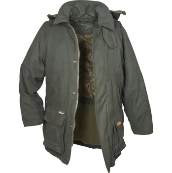 Hubertus - MIPOREX mikrovelurová zimní bunda dětská Zelená|Hnědá 182/188