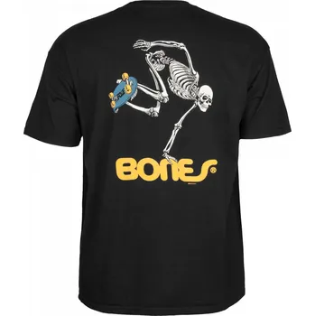 Pánské tričko bones Pánské triko skate skeleton black