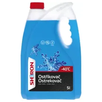 Náplň do chladiče a ostřikovače SHERON Zimní ostřikovač -40°C 5L