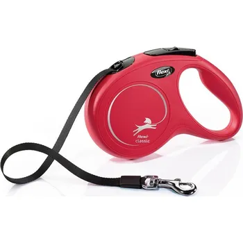 Vodítko pro psa flexi Classic M pásek 5m/25kg červená