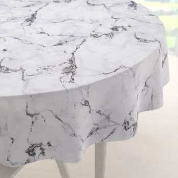 ubrus Dekorační kulatý ubrus PM-064 Šedý mramor Ø 100 cm