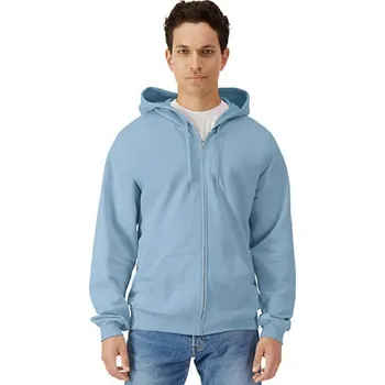 Pánská mikina Gildan Pánská mikina na zip GSF600 Stone Blue 4XL