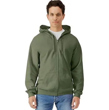 Pánská mikina Gildan Pánská mikina na zip GSF600 Military Green L