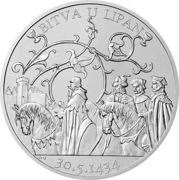 Stříbrná medaile 10 oz Bitva u Lipan stand