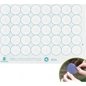 samolepka UV Snímatelné samolepky na sklo - kolečka 40ks