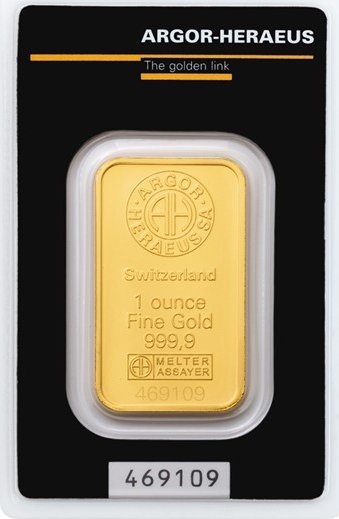 Argor Heraeus Zlatý slitek 31,1 g - Argor Heraeus