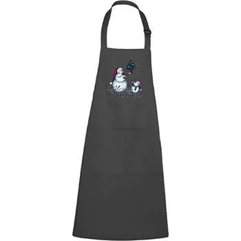 Kuchyňská zástěra DOBRÝ TRIKO Zástěra s potiskem Merry Christmas! Barva: Antracitová