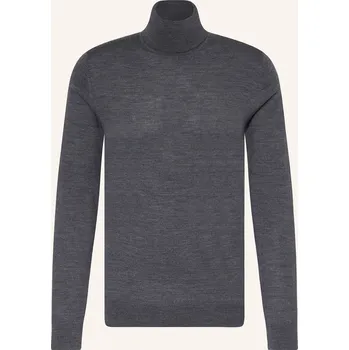 Pánský svetr Reiss Pánský Svetr S Rolákem Caine Z Merino Vlny, šedá, L