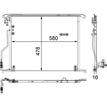 Výparník klimatizace Kondenzátor, klimatizace MAHLE AC 334 000S