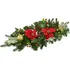 Vánoční dekorace Girlanda s červenou poinsetií 10x LED 60 x 25 cm
