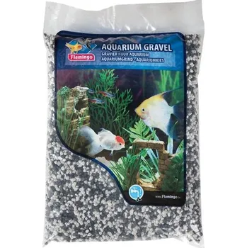Flamingo Pet Products NV Písek akvarijní černobílý Flamingo 1 kg, 2-3 mm