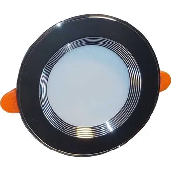 Žárovka Podhledové světlo černé, LED 6W teplá bílá, 230V/6W