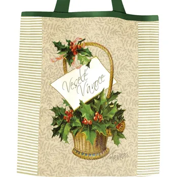 Nákupní taška Plátěná taška, Veselé Vánoce