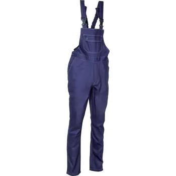montérky Pracovní kalhoty s laclem COFRA BANGUI modrá velikost 54 +