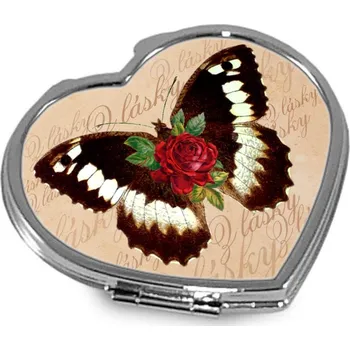 Kosmetické zrcátko Otevírací zrcátko, Motýl