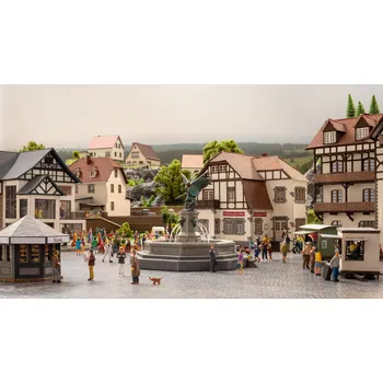 H0 - městská fontána, stavebnice / NOCH 66455