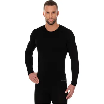 Pánské tričko Brubeck pánské tričko s dlouhým rukávem Comfort Cotton Barva: Černá, Velikost: XXL