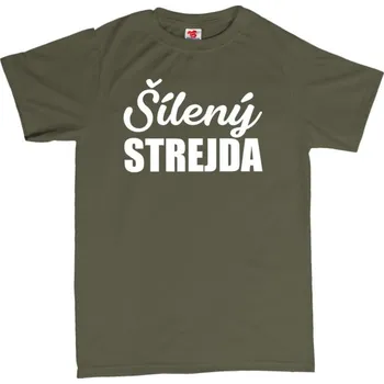 Žertovný předmět Šílený strejda - pánské tričko s potiskem 3XL bílá - white Modrá - 403