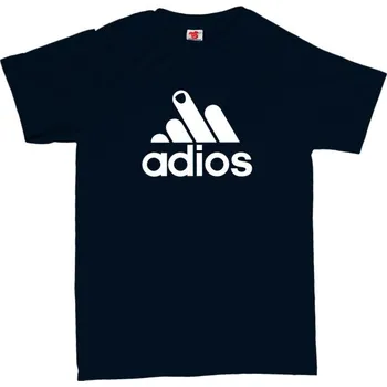 Žertovný předmět Adios - pánské tričko L modrá - navy Bílá - 401