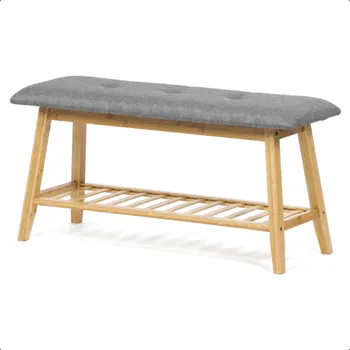 Botník Dřevěný botník Autronic DR-N1012 GREY2 šedý