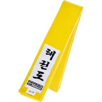 Bojový sport Fighter Taekwondo ITF pásek - žlutá, FTB-02 220