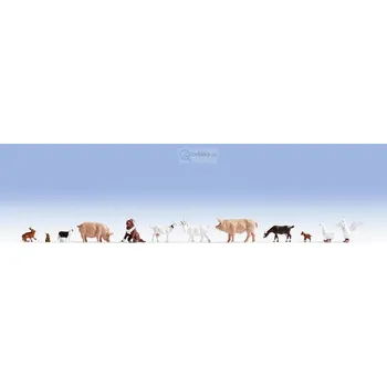Modelová železnice H0 - Zvířata na farmě / NOCH 15711