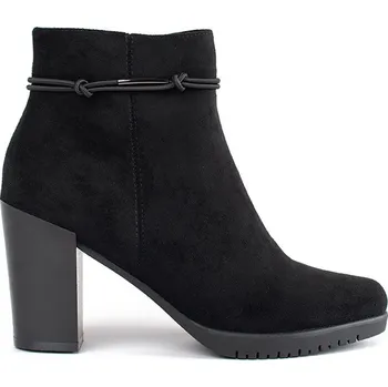 Dámské kozačky Semišové elegantní kotníkové boty na sloupku Sergio Leone BT306B/MIC Velikost: 38