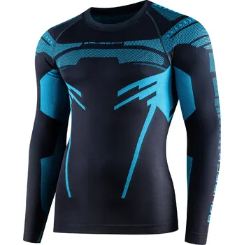 Pánské tričko Brubeck pánské tričko s dlouhým rukávem Dry Barva: Grafitová, Velikost: M