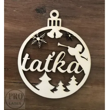 Vánoční ozdoba Dřevěná vánoční ozdoba se jménem 3