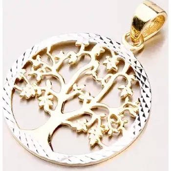 Přívěsek Goldex Dámský přívěsek zlato mix 585 strom života 43-21655