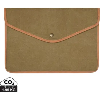 batoh na notebook Obal na 16" notebook VINGA Bosler z GRS recykl. canvas - Zelená, Firemní dárkové předměty s vlastním potiskem