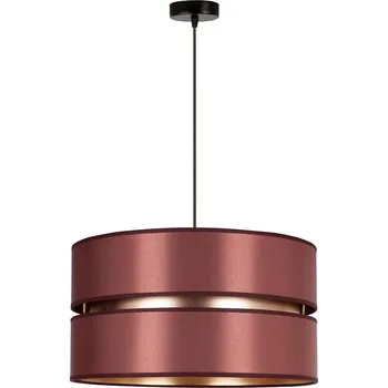 Duolla - Lustr na lanku DUO 1xE27/15W/230V pr. 40 cm vínová/zlatá