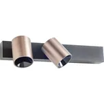 Redo Nástěnné/stropní LED svítidlo TAKTO, 21W, š. 350 mm Barva: Hnědo-černá, Teplota světla: 2700K - teplá bílá