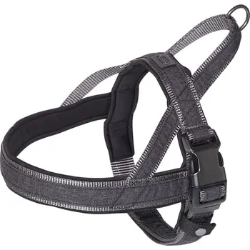 Postroj pro psa Nobby LINEN DELUXE norský postroj XL černá
