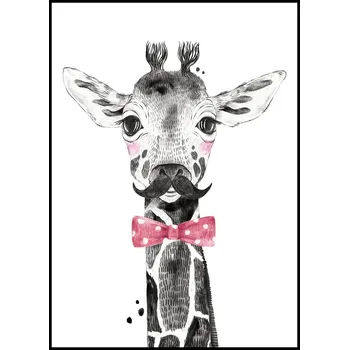 Plakát Jen tak z lásky Plakát Žirafka Rozměr plakátu: A4 (21 x 29,7 cm), Varianta žirafky: Žirafka s knírem