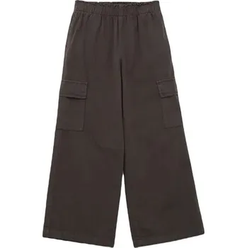 Dámské kalhoty Dívčí kalhoty GAP WOV WIDE LEG XL Černá