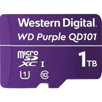 Operační paměť WD Purple WDD100T1P0C - Paměťová karta flash - 1 TB - UHS-I U1 Class10 - microSDXC - purpurová WDD100T1P0C-85AEL0