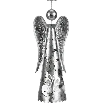 Vánoční dekorace Kovový anděl KOA8517 SIL - SLEVA 3% s kodem radost25