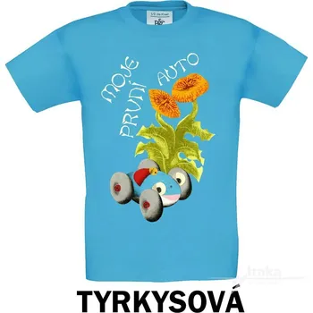 Tričko dětské KR, Moje první auto Barva: Tyrkysová, Velikost: 110