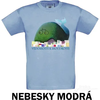 Pánské tričko Tričko UNI Velryba Barva: Nebesky modrá, Velikost: S