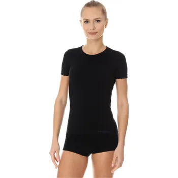 Dámské tričko Brubeck dámské tričko krátký rukáv Comfort Cotton Barva: Černá, Velikost: XL