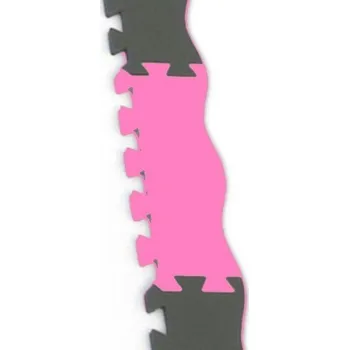 Pěnový koberec EVA kraj vlna růžový Toyformat - Malý Génius krajvlpi