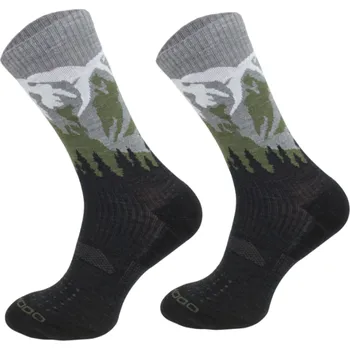 Pánské ponožky Comodo Merino ponožky Light Performance Crew/Hiking tre19 Barva: grey, Velikost: 39/42