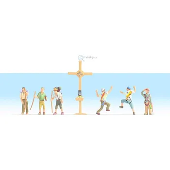 Modelová železnice TT - Horolezci a turisté / NOCH 45874