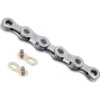 Řetěz na kolo řetěz KMC X12 EPT stříbrný se spojkou 126čl.