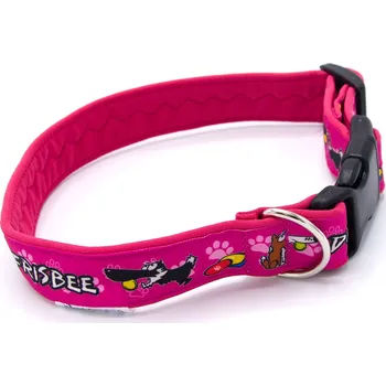 Obojek pro psa Pamlskový Ráj Obojek pro psa - dogfrisbee Barva: růžová