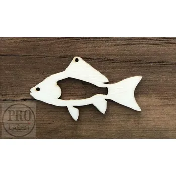 Vánoční ozdoba Dřevěná vánoční ozdoba kapr